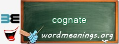 WordMeaning blackboard for cognate